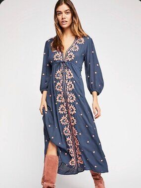 blue and white striped strapless dress The Amanda Navy & Light Blue Stripe Cotton Strapless Midi Dress